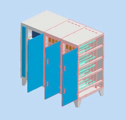 MÁY UV XỬ LÝ KHÍ THẢI – MODEL: QT-UV40
